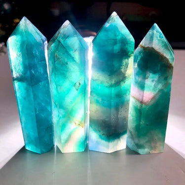 Ocean Blue Fluorite Crystal Wand-Your Soul Place